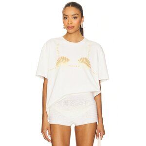 Lovers and Friends Cover Up Tee in Neutral Seashell XSmall NWOT Womens